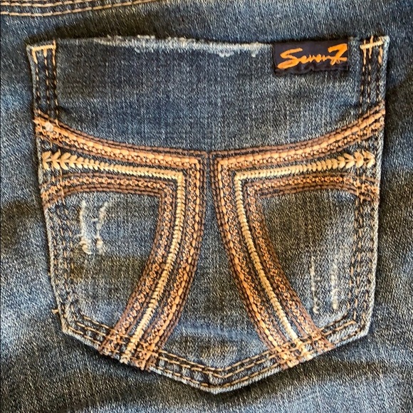 NWT Seven 7 Tyra Blue Cropped Jeans - Picture 8 of 8